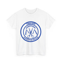 Load image into Gallery viewer, Tru2Dis Barbershop Tee, Unisex Cotton T-Shirt, Barber Gift, Haircuts &amp; Shaves Shirt, Casual Wear, Street Style
