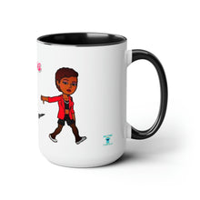 Load image into Gallery viewer, Self Made Diva Two-Tone Coffee Mugs, 15oz
