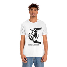 Load image into Gallery viewer, Gemini Wolf Unisex Jersey Short Sleeve Tee
