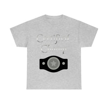 Load image into Gallery viewer, Certified Champ (Silver) Unisex Heavy Cotton Tee
