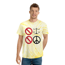 Load image into Gallery viewer, No Justice, No Peace Tie-Dye Tee, Cyclone
