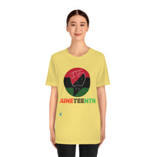 Load image into Gallery viewer, Juneteenth Unisex Jersey Short Sleeve Tee
