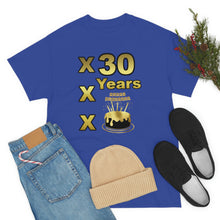 Load image into Gallery viewer, Happy Birthday (30 Years/XXX Years) Unisex Heavy Cotton Tee.
