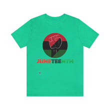 Load image into Gallery viewer, Juneteenth Unisex Jersey Short Sleeve Tee
