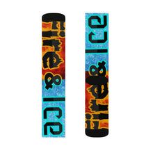 Load image into Gallery viewer, Fire &amp; Ice Sublimation Socks
