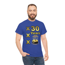 Load image into Gallery viewer, Happy Birthday (30 Years/XXX Years) Unisex Heavy Cotton Tee.
