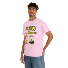 Load image into Gallery viewer, Happy Birthday (30 Years/XXX Years) Unisex Heavy Cotton Tee.
