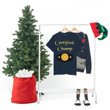 Load image into Gallery viewer, Certified Champ (Gold) Unisex Heavy Cotton Tee.
