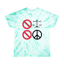 Load image into Gallery viewer, No Justice, No Peace Tie-Dye Tee, Cyclone
