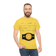 Load image into Gallery viewer, Certified Champ (Gold) Unisex Heavy Cotton Tee.
