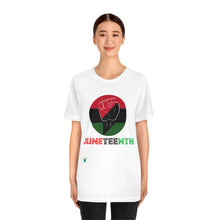 Load image into Gallery viewer, Juneteenth Unisex Jersey Short Sleeve Tee
