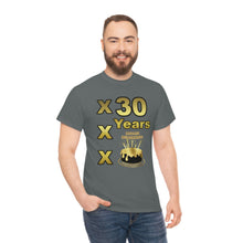 Load image into Gallery viewer, Happy Birthday (30 Years/XXX Years) Unisex Heavy Cotton Tee.
