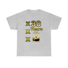 Load image into Gallery viewer, Happy Birthday (30 Years/XXX Years) Unisex Heavy Cotton Tee.
