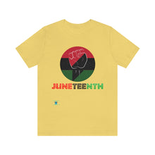 Load image into Gallery viewer, Juneteenth Unisex Jersey Short Sleeve Tee
