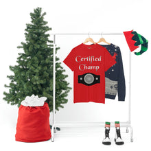 Load image into Gallery viewer, Certified Champ (Silver) Unisex Heavy Cotton Tee
