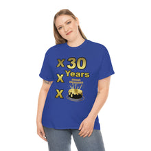 Load image into Gallery viewer, Happy Birthday (30 Years/XXX Years) Unisex Heavy Cotton Tee.
