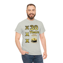 Load image into Gallery viewer, Happy Birthday (30 Years/XXX Years) Unisex Heavy Cotton Tee.
