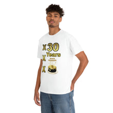 Load image into Gallery viewer, Happy Birthday (30 Years/XXX Years) Unisex Heavy Cotton Tee.
