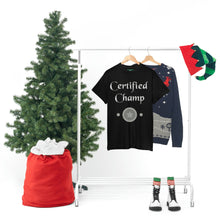 Load image into Gallery viewer, Certified Champ (Silver) Unisex Heavy Cotton Tee
