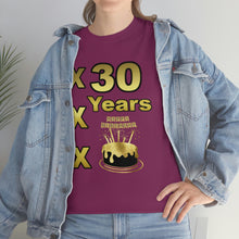 Load image into Gallery viewer, Happy Birthday (30 Years/XXX Years) Unisex Heavy Cotton Tee.
