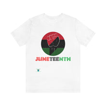 Load image into Gallery viewer, Juneteenth Unisex Jersey Short Sleeve Tee
