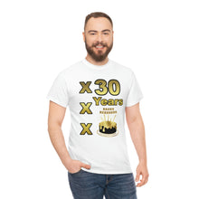 Load image into Gallery viewer, Happy Birthday (30 Years/XXX Years) Unisex Heavy Cotton Tee.
