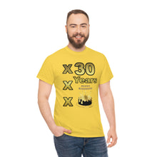 Load image into Gallery viewer, Happy Birthday (30 Years/XXX Years) Unisex Heavy Cotton Tee.
