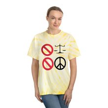 Load image into Gallery viewer, No Justice, No Peace Tie-Dye Tee, Cyclone
