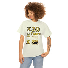 Load image into Gallery viewer, Happy Birthday (30 Years/XXX Years) Unisex Heavy Cotton Tee.
