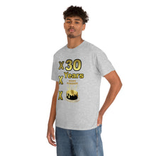 Load image into Gallery viewer, Happy Birthday (30 Years/XXX Years) Unisex Heavy Cotton Tee.
