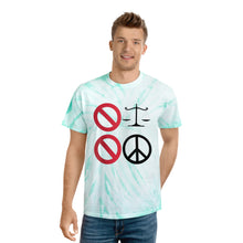 Load image into Gallery viewer, No Justice, No Peace Tie-Dye Tee, Cyclone
