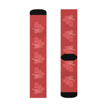 Load image into Gallery viewer, Jackson State University Sublimation Socks (Flaming Red)
