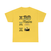 Load image into Gallery viewer, Happy Birthday (30 Years/XXX Years) Unisex Heavy Cotton Tee.
