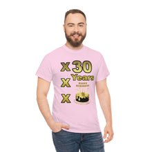 Load image into Gallery viewer, Happy Birthday (30 Years/XXX Years) Unisex Heavy Cotton Tee.
