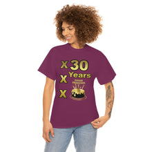 Load image into Gallery viewer, Happy Birthday (30 Years/XXX Years) Unisex Heavy Cotton Tee.

