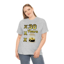 Load image into Gallery viewer, Happy Birthday (30 Years/XXX Years) Unisex Heavy Cotton Tee.
