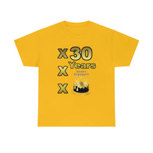 Load image into Gallery viewer, Happy Birthday (30 Years/XXX Years) Unisex Heavy Cotton Tee.
