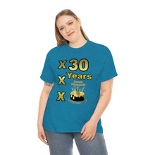 Load image into Gallery viewer, Happy Birthday (30 Years/XXX Years) Unisex Heavy Cotton Tee.
