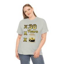 Load image into Gallery viewer, Happy Birthday (30 Years/XXX Years) Unisex Heavy Cotton Tee.
