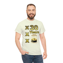 Load image into Gallery viewer, Happy Birthday (30 Years/XXX Years) Unisex Heavy Cotton Tee.
