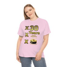 Load image into Gallery viewer, Happy Birthday (30 Years/XXX Years) Unisex Heavy Cotton Tee.
