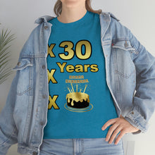 Load image into Gallery viewer, Happy Birthday (30 Years/XXX Years) Unisex Heavy Cotton Tee.
