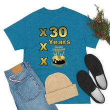 Load image into Gallery viewer, Happy Birthday (30 Years/XXX Years) Unisex Heavy Cotton Tee.
