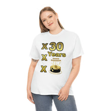 Load image into Gallery viewer, Happy Birthday (30 Years/XXX Years) Unisex Heavy Cotton Tee.

