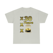 Load image into Gallery viewer, Happy Birthday (30 Years/XXX Years) Unisex Heavy Cotton Tee.
