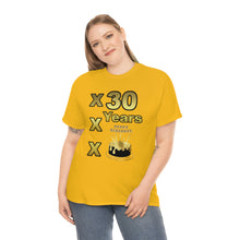 Load image into Gallery viewer, Happy Birthday (30 Years/XXX Years) Unisex Heavy Cotton Tee.
