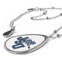 Load image into Gallery viewer, JSU (Jackson State University) Oval Necklace
