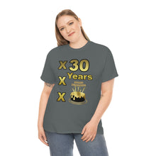 Load image into Gallery viewer, Happy Birthday (30 Years/XXX Years) Unisex Heavy Cotton Tee.
