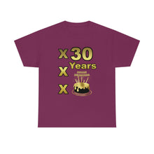Load image into Gallery viewer, Happy Birthday (30 Years/XXX Years) Unisex Heavy Cotton Tee.
